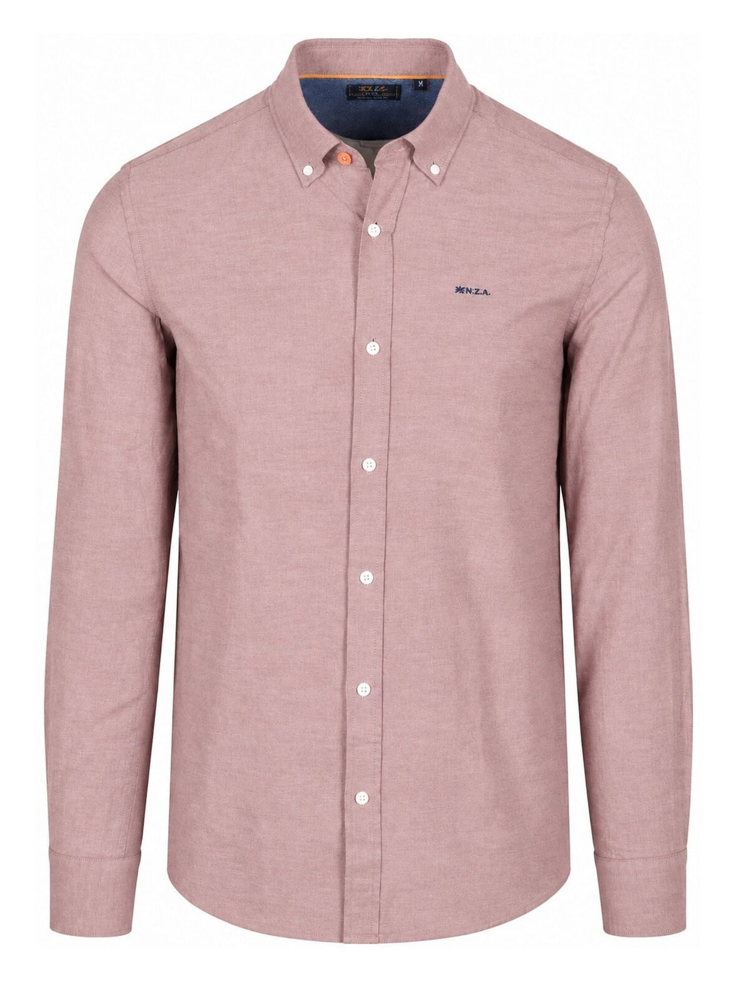 NZA New Zealand Auckland Regular fit Overhemd in Rood: voorkant