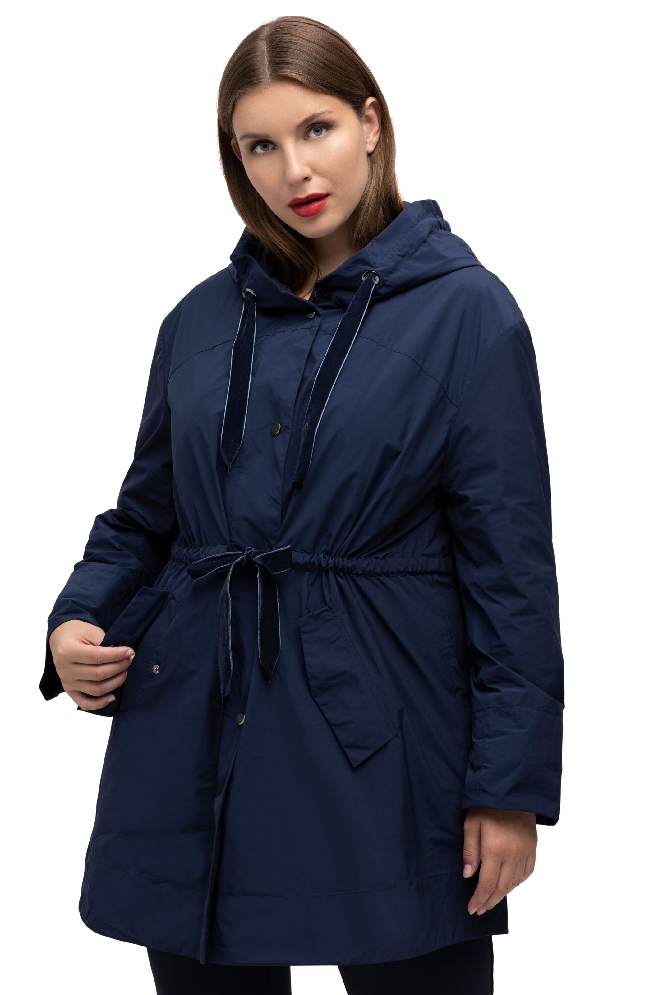 Ulla Popken Tussenjas in Blauw: voorkant