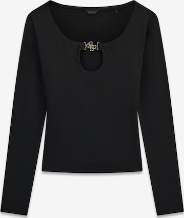 Maglietta 'CAMRYN' di GUESS in nero: frontale