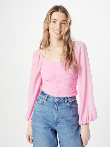 Camicia da donna di Abercrombie & Fitch in rosa: frontale