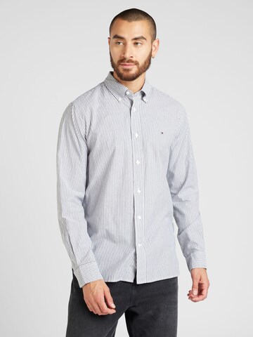 TOMMY HILFIGER Regular Fit Hemd in Blau: Vorderseite