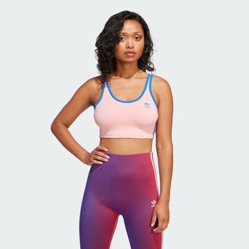 ADIDAS ORIGINALS Топ 'Adicolor' в Ярко-розовый: спереди