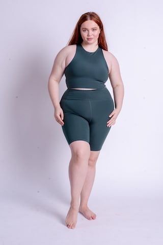 Girlfriend Collective Bustier Sports-BH 'Dylan' i blå