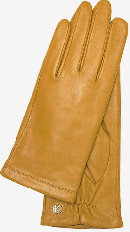 KESSLER Full Finger Gloves 'Chelsea' in Gold: front