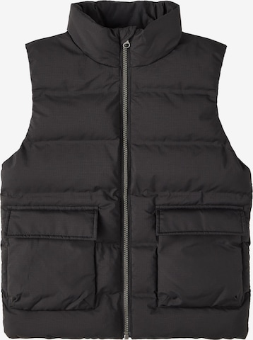 Gilet 'Mellow' NAME IT en noir : devant