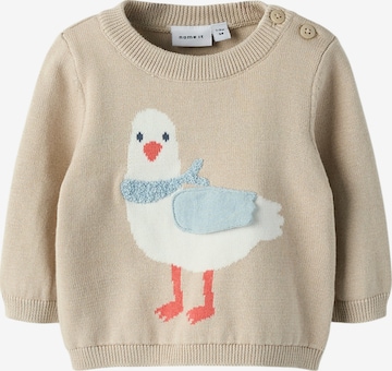 NAME IT Pullover 'NBMFOSEA' i grå: forside