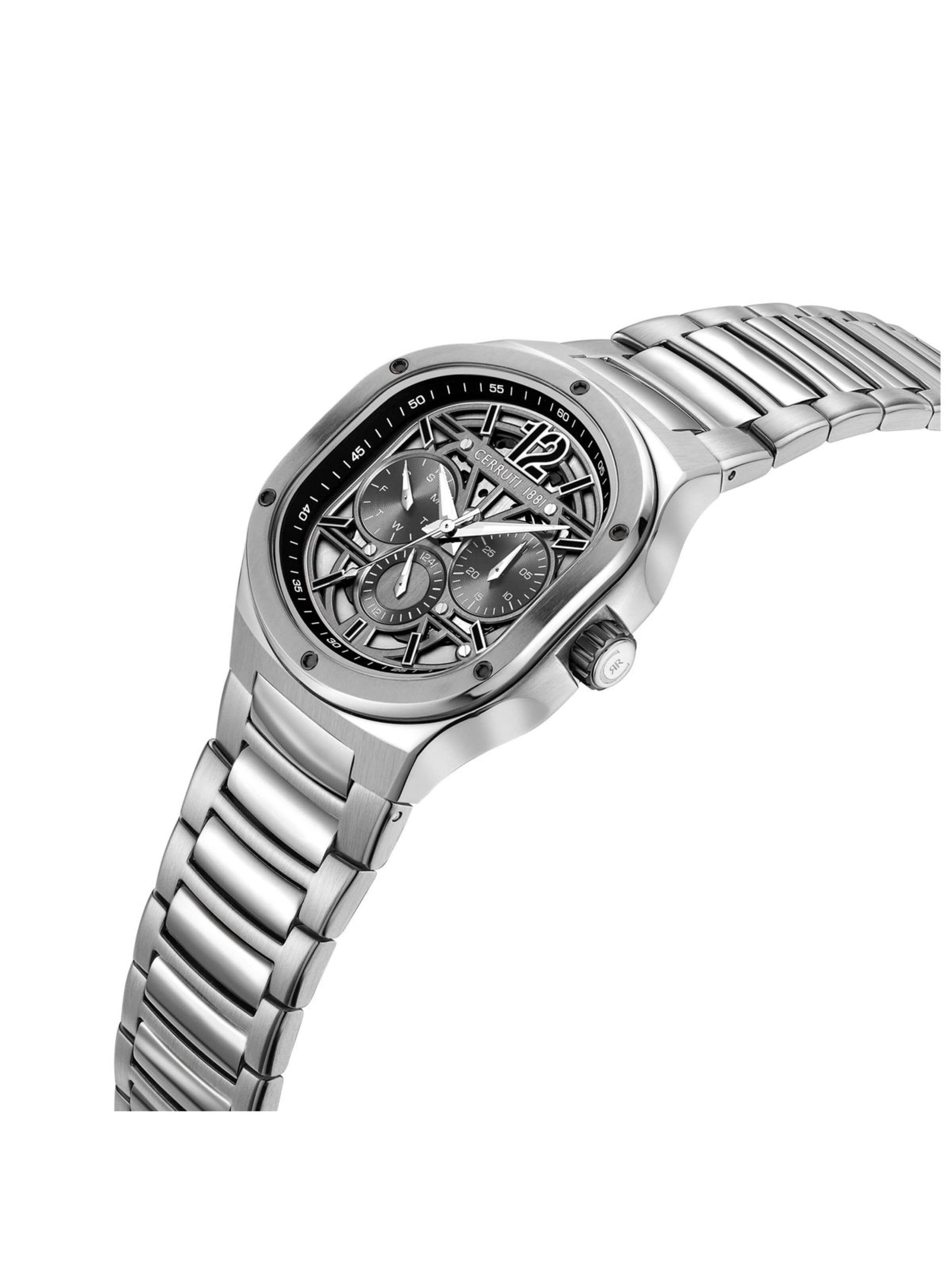 Montre à affichage analogique 'Trento' CERRUTI 1881 en argent