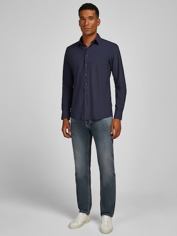 Coupe slim Chemise HECHTER PARIS en bleu
