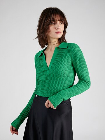 Pullover 'HONEYCOMB' di 3.1 Phillip Lim in verde: frontale