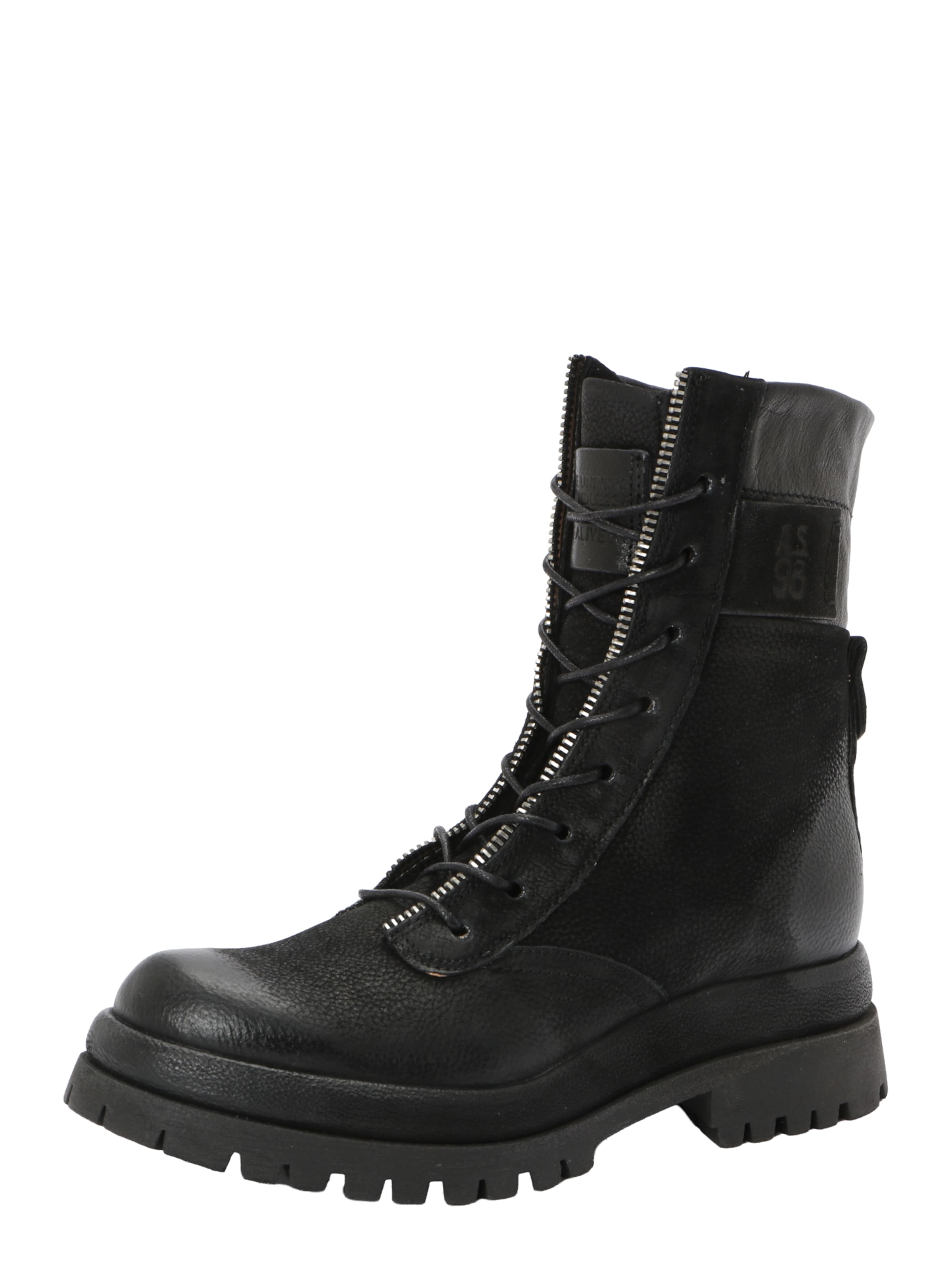 A.S.98 Schnürstiefelette 'DIBLA' in Schwarz: Vorderseite