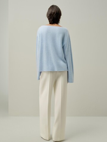 Lilysilk Pullover 'Bootneck-Pullover aus gebürstetem Kaschmir'‌‌‌‌‌‌ in Blau