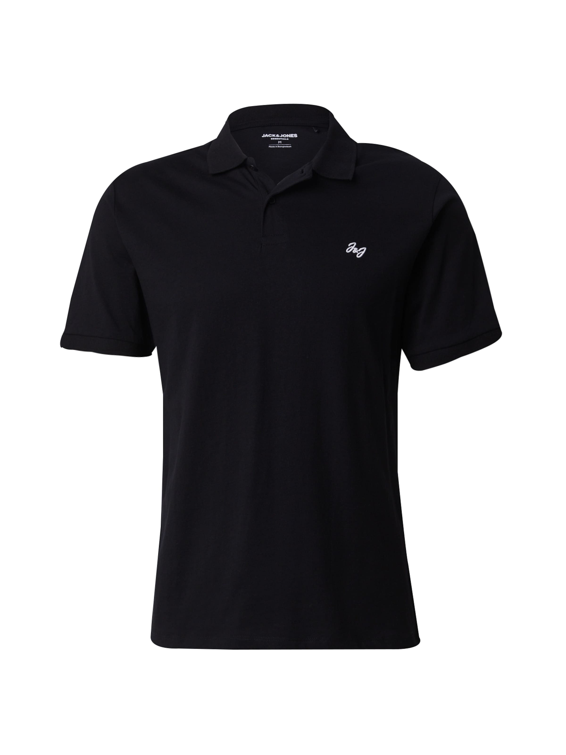 melns JACK & JONES T-Krekls: no priekšpuses