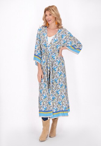 usha FESTIVAL - Kimono em azul: frente