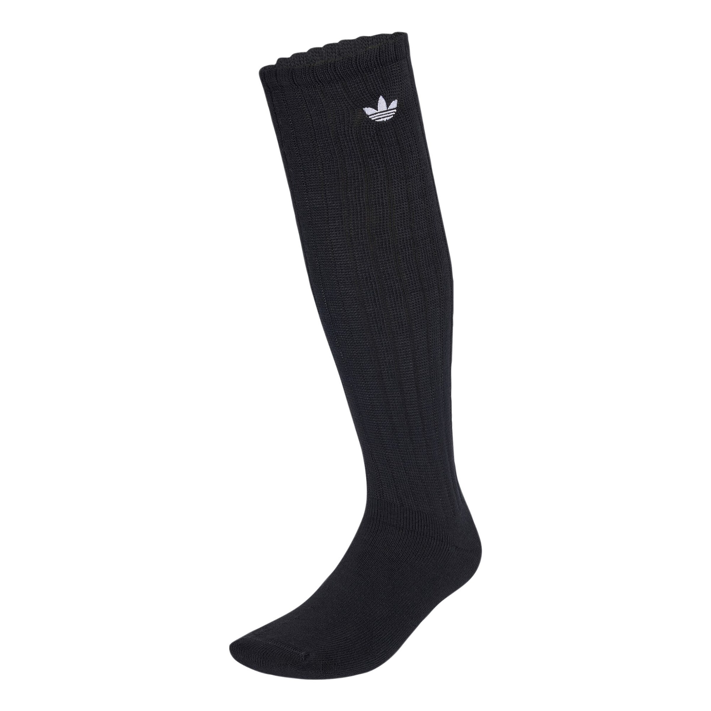 ADIDAS ORIGINALS - Meias pelo joelho em preto: frente