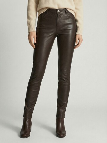 RICANO Skinny Leggings 'PND' in Braun: Vorderseite