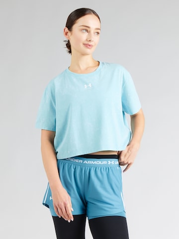 UNDER ARMOUR Funkčné tričko 'Rival' - Modrá: predná strana