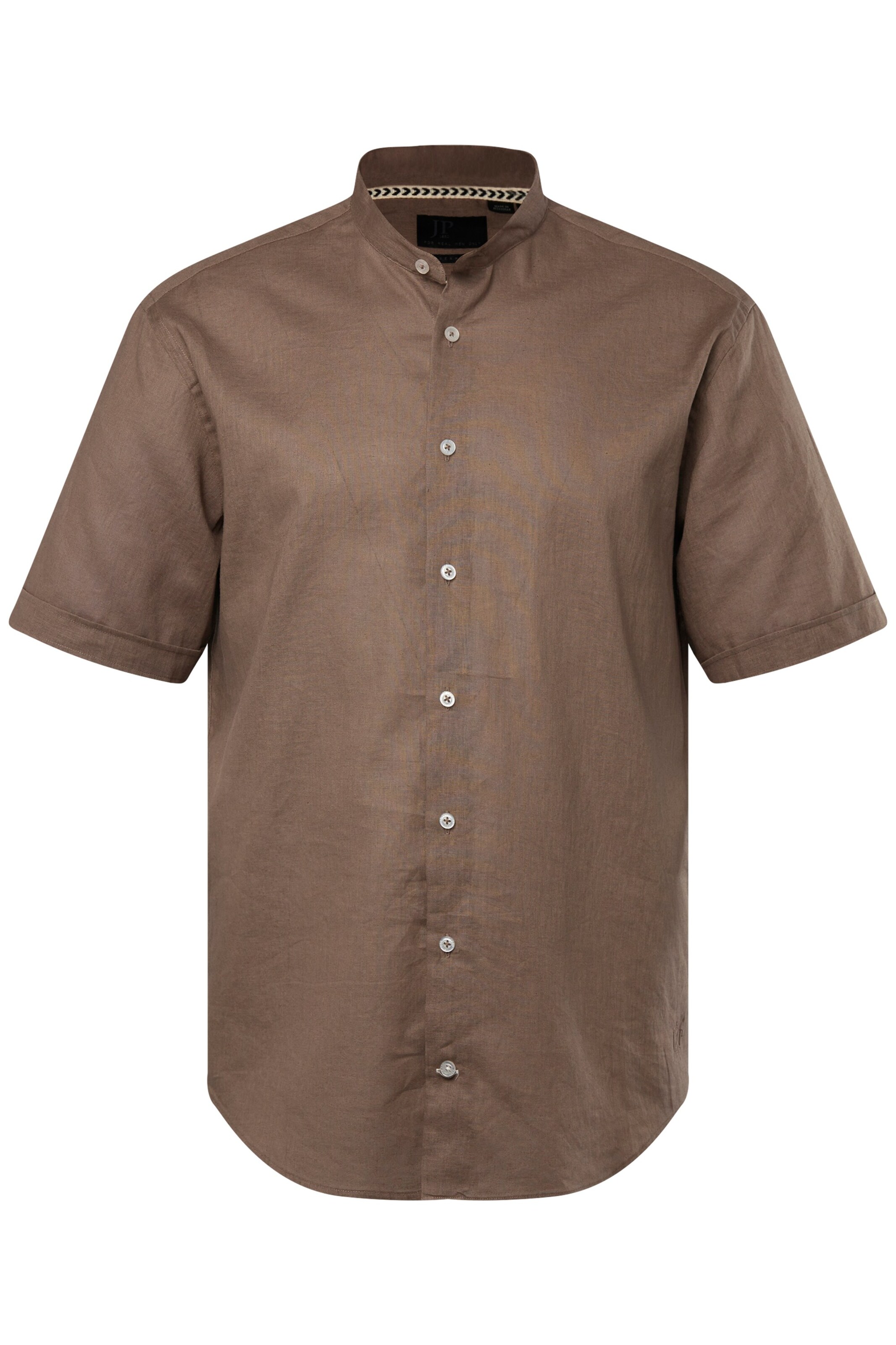 JP1880 Regular fit Overhemd in Bruin: voorkant
