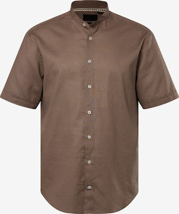 JP1880 Button Up Shirt in Brown: front