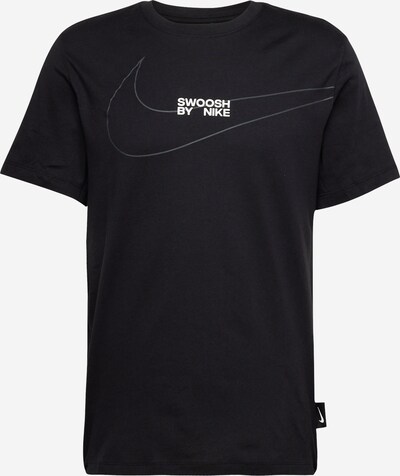 Nike Sportswear Тениска 'BIG SWOOSH' в сребърно сиво / черно / бяло, Преглед на продукта