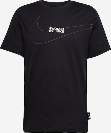 Nike Sportswear Тениска 'BIG SWOOSH' в черно: отпред