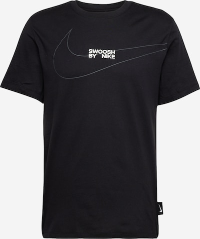 Nike Sportswear Koszulka 'BIG SWOOSH' w kolorze srebrno-szary / czarny / białym, Podgląd produktu