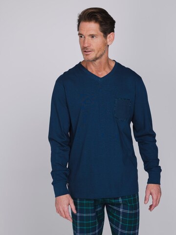 Pastunette Pajamas long 'Lodge' in Blue