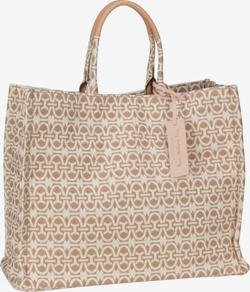 Sac bandoulière Coccinelle en beige : devant