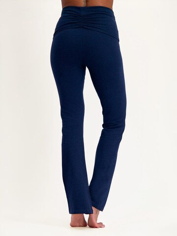 Urban Goddess Yoga & Activewear Flared Workout Pants 'Pranafied Yoga & Pilates sports' in Blue