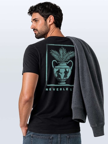 Neverless Shirt 'Greek Vase' in Black