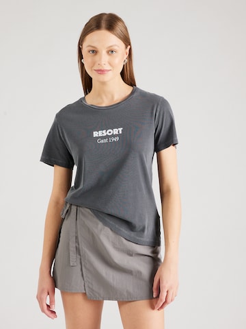 GANT Shirt 'RESORT' in Grijs: voorkant