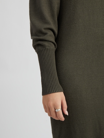 Peppercorn Gebreide jurk 'Robe Anissa' in Groen