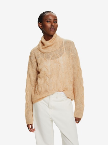 Pull-over ESPRIT en beige : devant