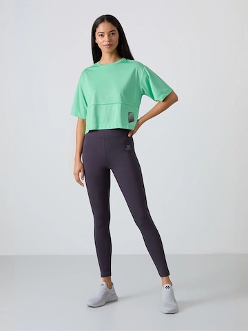 Tommy Life Skinny Leggings 'Gamaschen' - szürke: elől