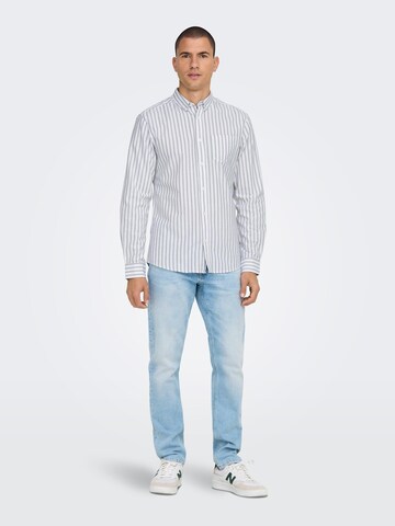 Only & Sons - Ajuste regular Camisa 'Alvaro' en verde