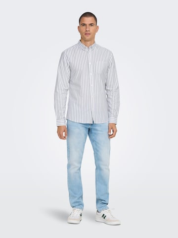 Only & Sons Regular fit Overhemd 'Alvaro' in Groen