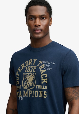 T-Shirt 'Vintage Prep' Superdry & Co en bleu