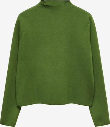 MANGO Sweater 'Chimney' in Green: front