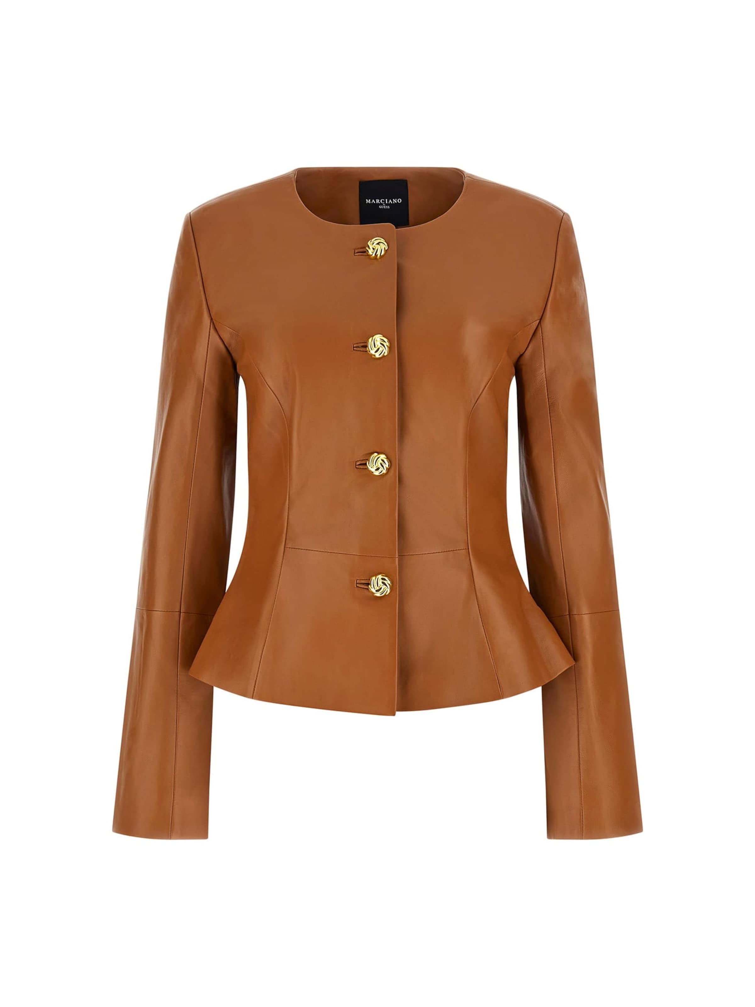 MARCIANO LOS ANGELES Between-Season Jacket in Brown: front