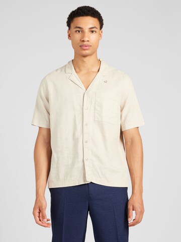 BURTON MENSWEAR LONDON Regular Fit Hemd in Beige: predná strana