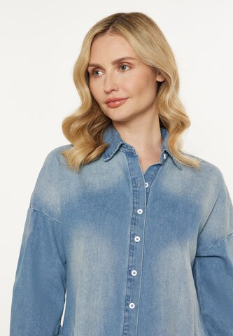 usha BLUE LABEL - Vestido camisero en azul