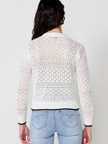 KOROSHI Knit cardigan in White