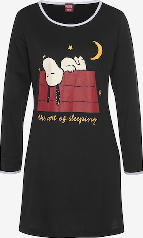 PEANUTS Nightgown in Black: front