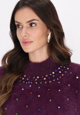 Pull-over faina en violet