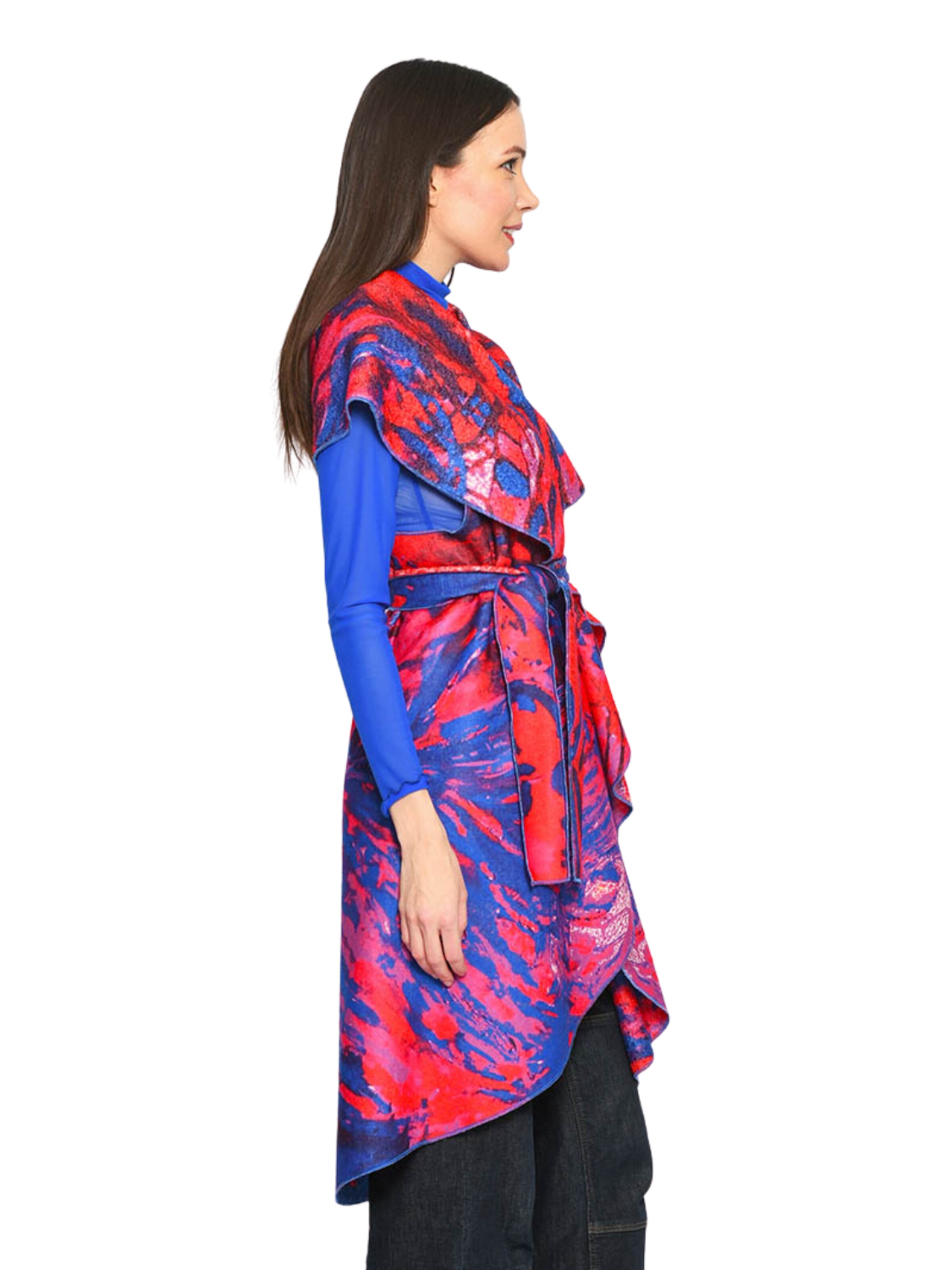 Csillag Zsuzsi - Chaleco 'Dina' en rojo