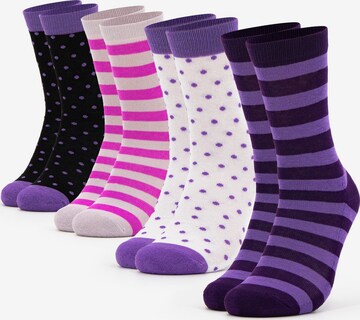 Occulto Socks 'Scivolo' in Purple: front