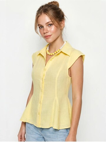 T-shirt 'Hemden' Bianco Lucci en jaune