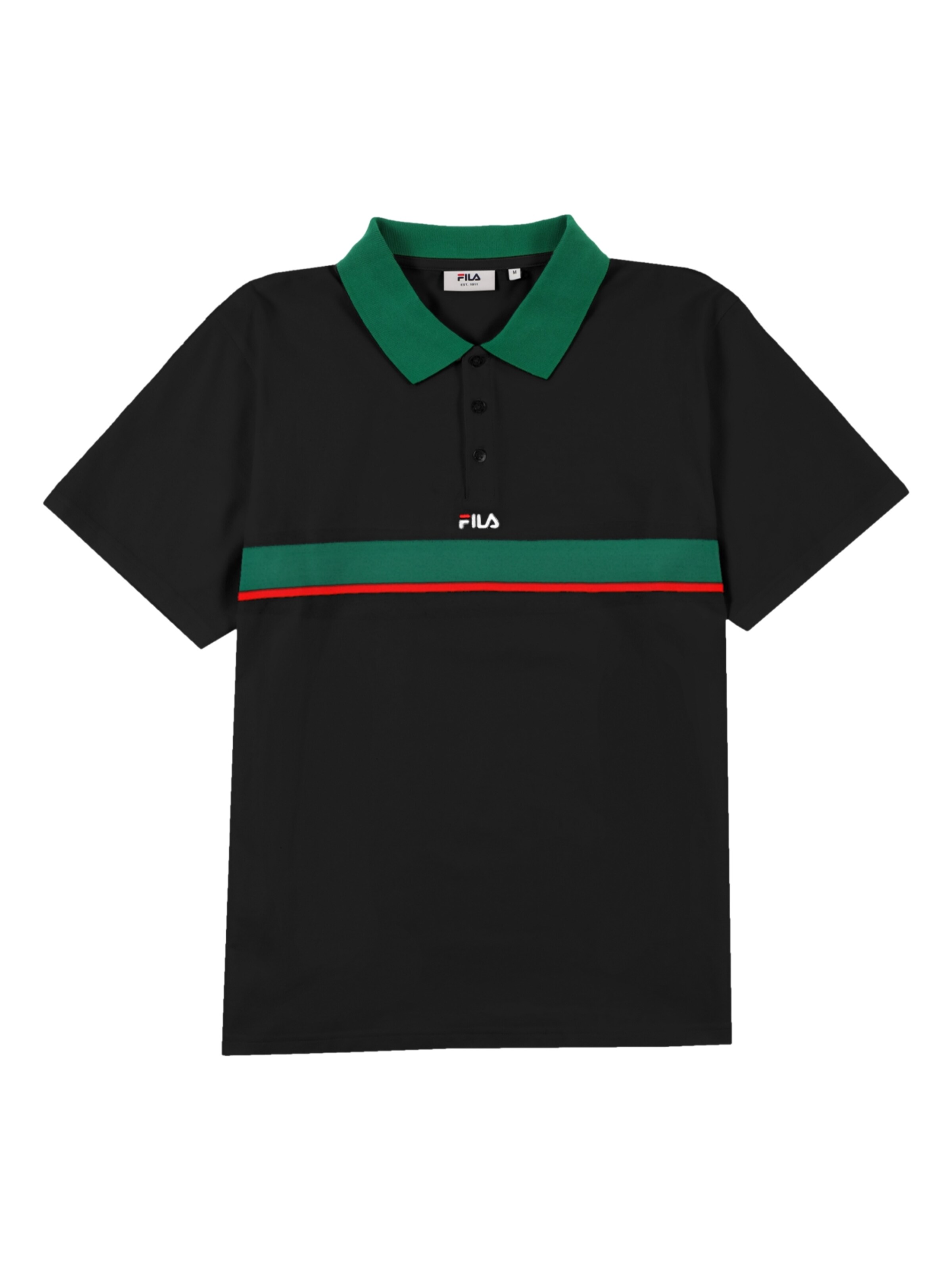 FILA Shirt 'SAGANO' in de kleur Zwart, Productweergave