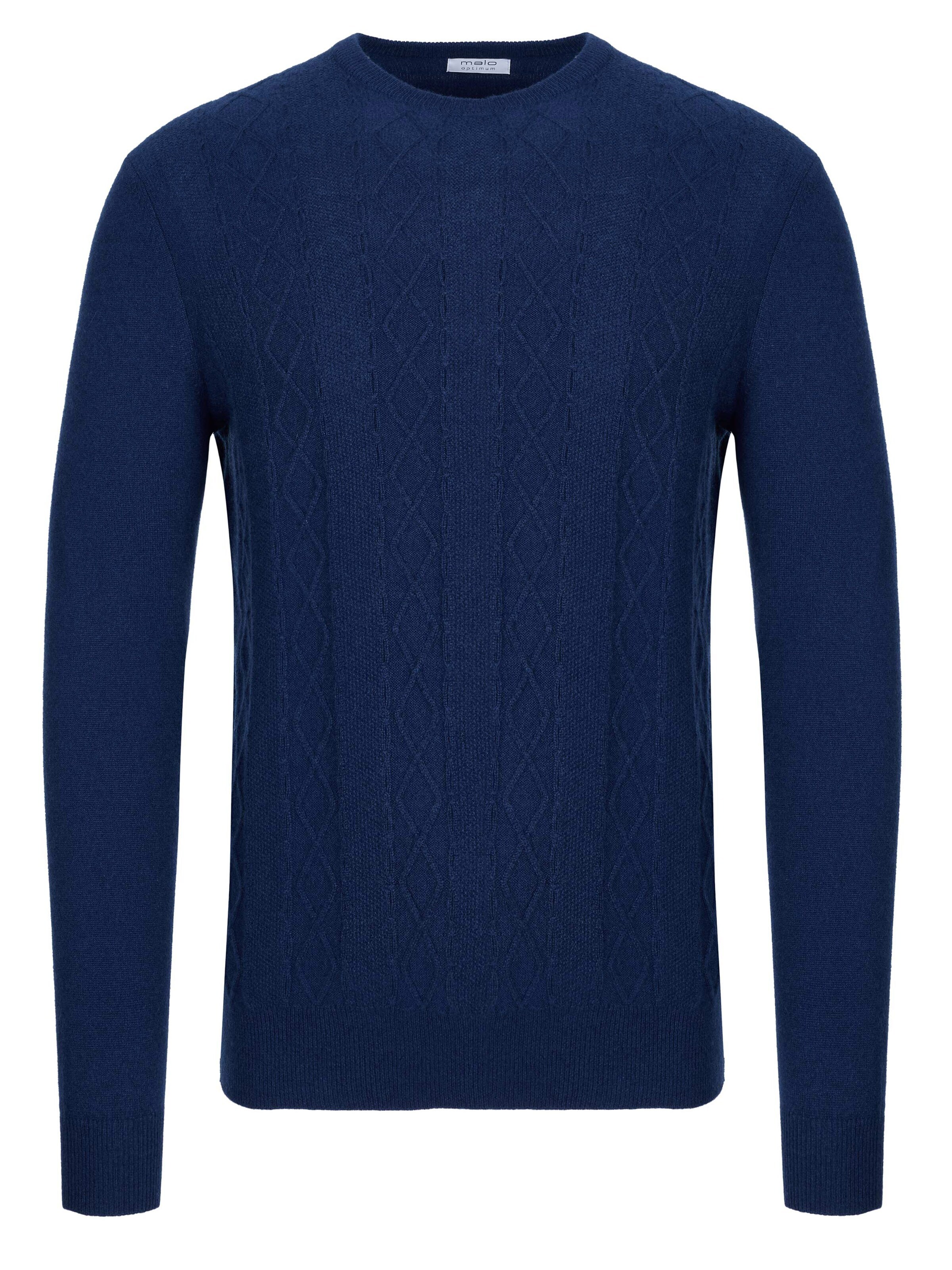Malo Sweater 'Malo Optimum Kaschmir Pullover dunkelblau' in Blue: front