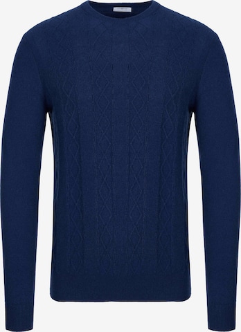 Pull-over 'Malo Optimum Kaschmir Pullover dunkelblau' Malo en bleu : devant