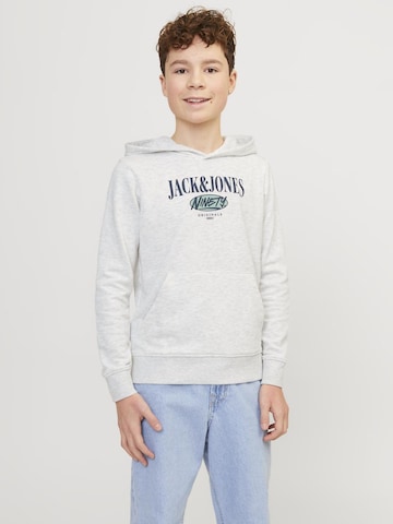 Sweat 'Cobyn' Jack & Jones Junior en blanc : devant